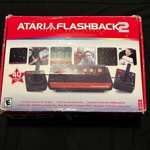 Atari Flashback 2 Classic Game Console - Black and Red